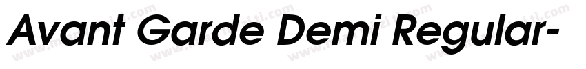 Avant Garde Demi Regular字体转换
